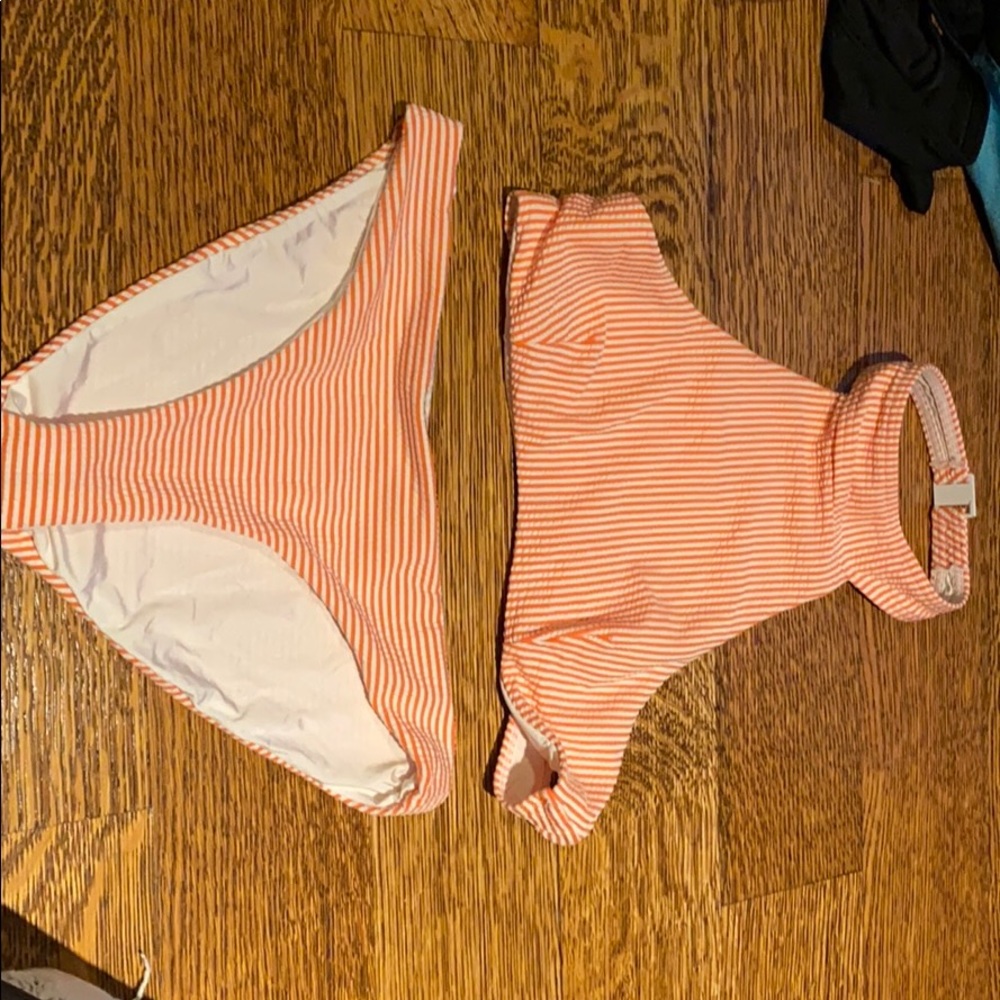Onia stripes bikini. High neck backless never worn